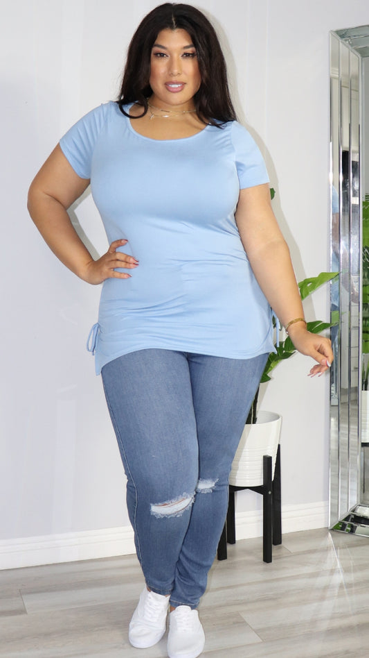 Out To Brunch Top (Baby Blue)