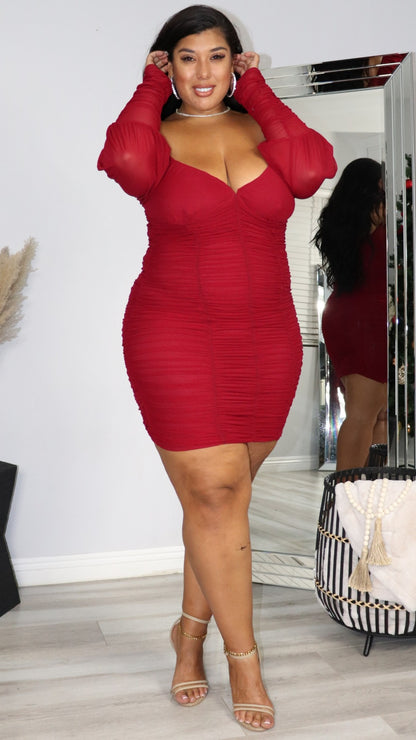 Be My Muse Dress (Ruby Red)
